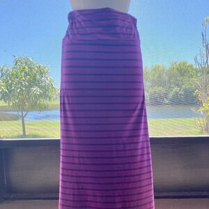 The North Face Women’s Ava Striped Maxi Skirt Purple Black Size XS